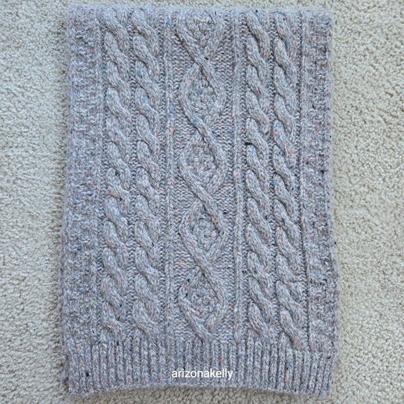 Barbour Accessories - NWOT Barbour Thick Cable Knit Tweedy Donegal-style Wool Blend Scarf